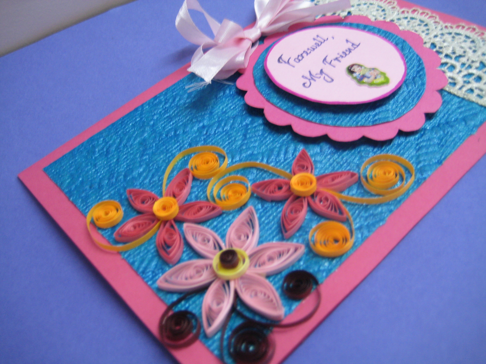 my artbook farewell card