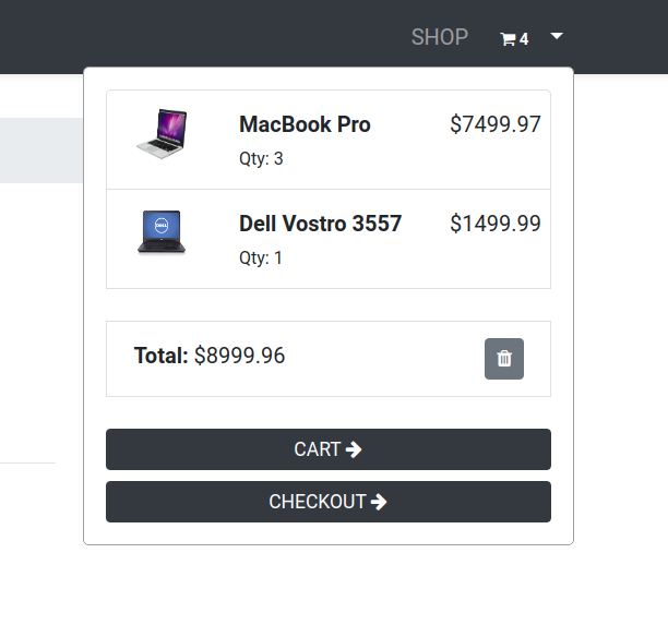 Create a Shopping Cart with Laravel 6 Part 1