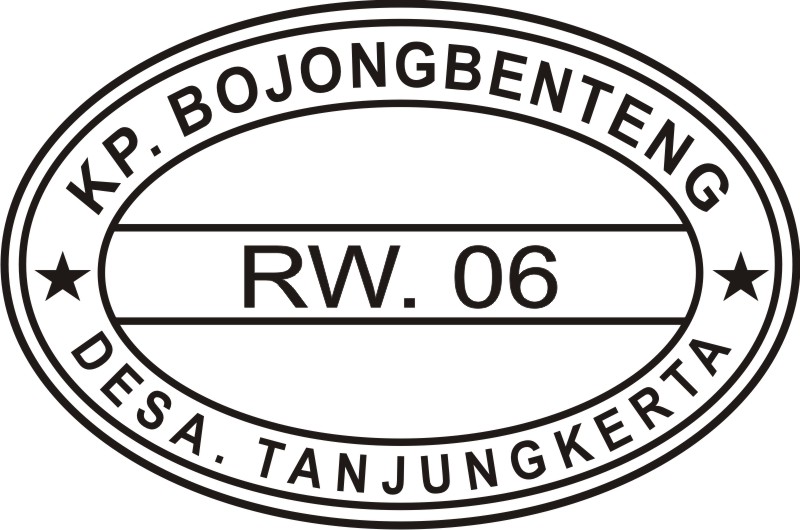 Download Contoh Stempel RT dan RW Format CDR KARYAKU