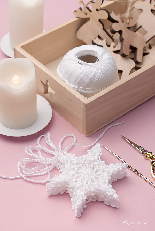 Snowflake crochet motif nr 4 pattern by Anabelia Craft Design Snowflake crochet motif nr 4 pattern by Anabelia Craft Design