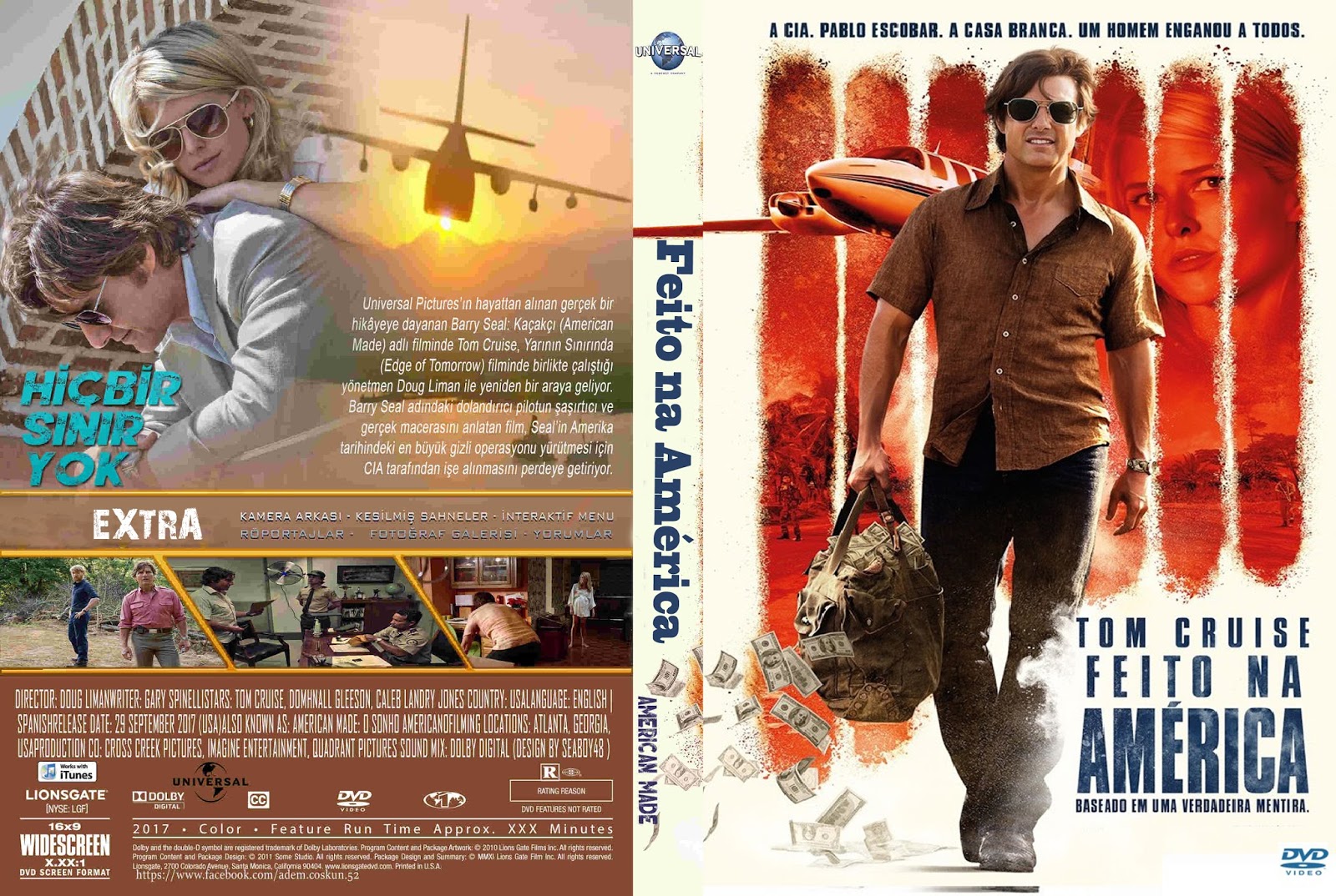 Tudo Capas 04 Feito Na América (2017) Capa Filme DVD