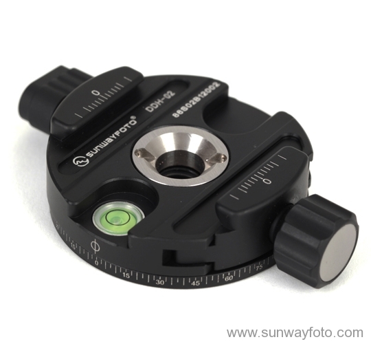 Sunwayfoto DDH-02 compact Panning Clamp top side