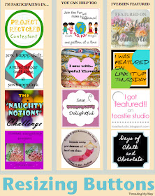 Keep the buttons on your blog neat and tidy by learning how to resize them... TUTORIAL ~ Threading My Way