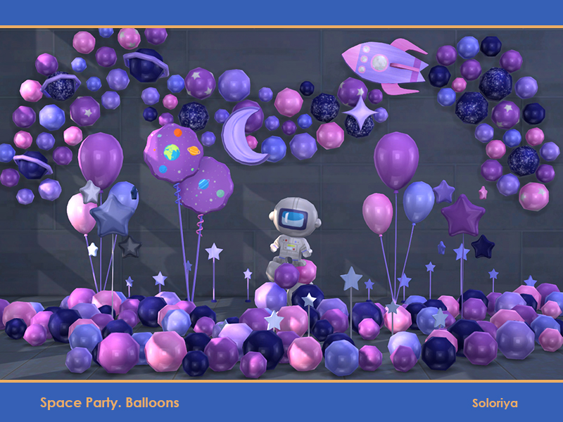 soloriya: Space Party Balloons. Sims 4