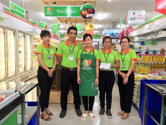 Satra Foods chọn màu xanh cốm làm đồng phục