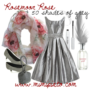 Rosemoor Rose scarf and Fifty shades of grey Mimi Pinto