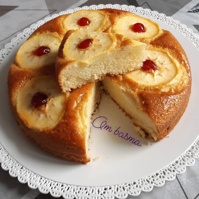 اسهل طريقة لعمل كيكة التفاح