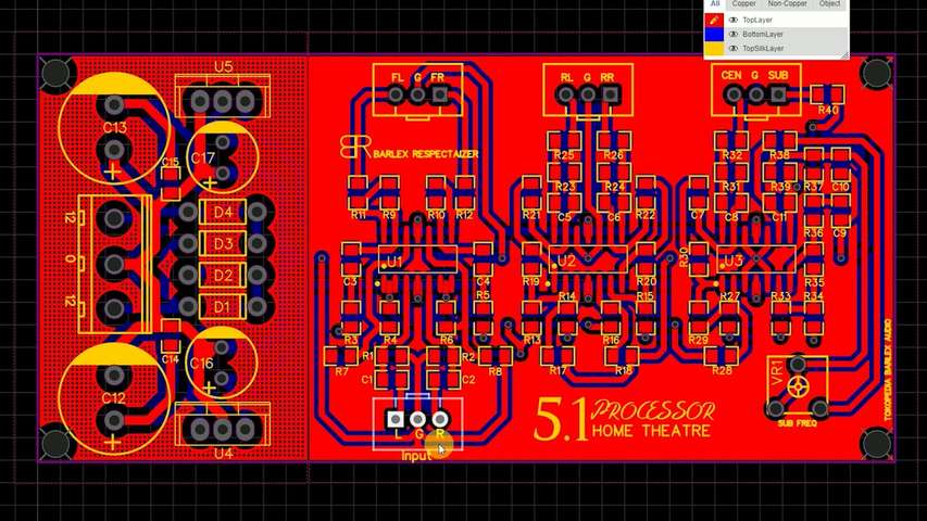 5.1 Processor Home Theater - Electronic Circuit