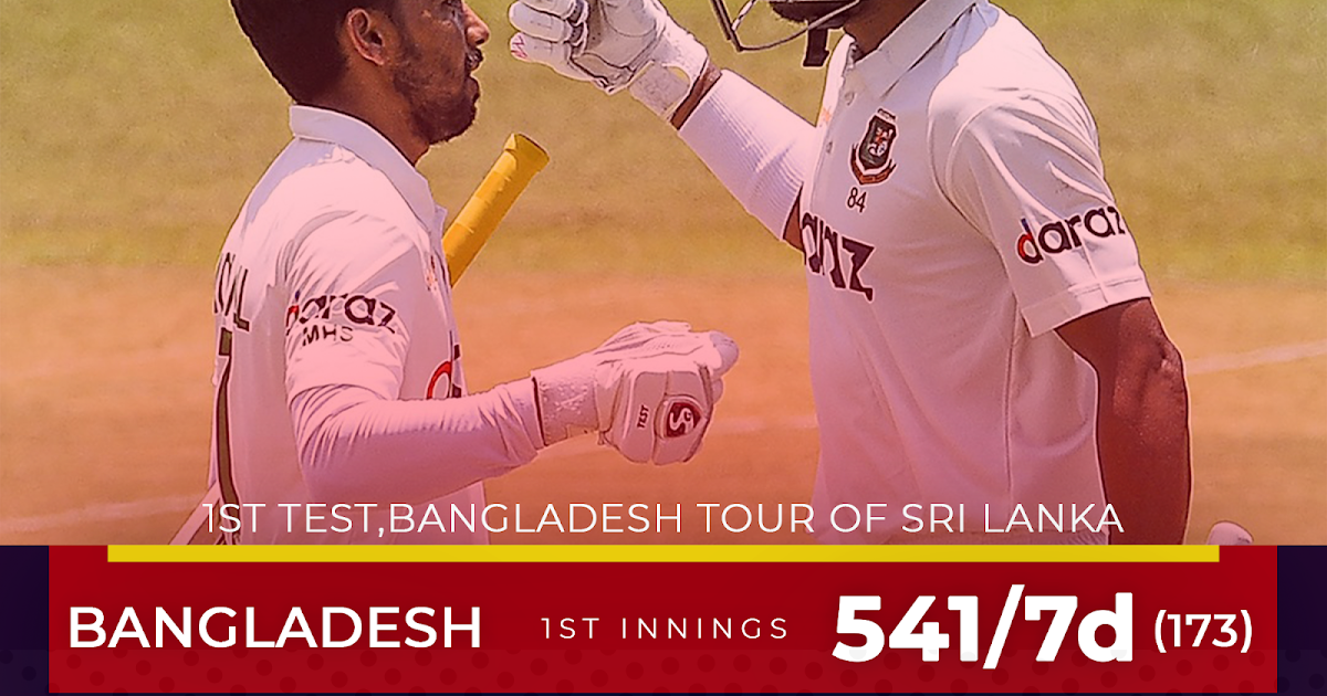 Sri Lanka vs Bangladesh, 1st Test Live Cricket Score PriyoJanala