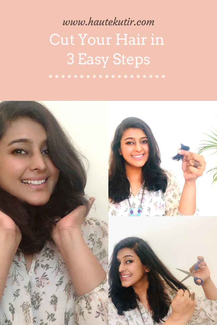 Haute Kutir: Easy Haircut at Home 3 Steps Cut For All Hair Type | Straight  Or layers | Covid Lockdown
