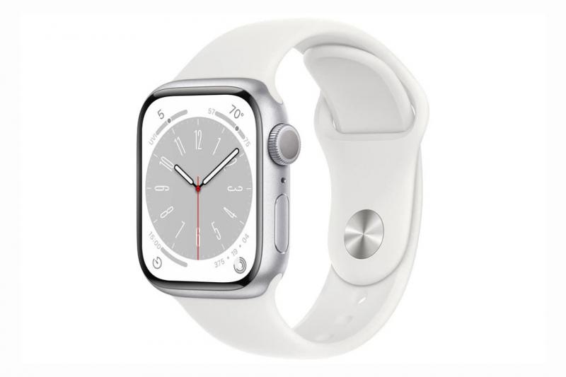 Đồng hồ Apple Watch Series 8 Cellular 45mm Silver – Viền nhôm, Dây cao su – MP4J3VN/A – Hàng chính hãng