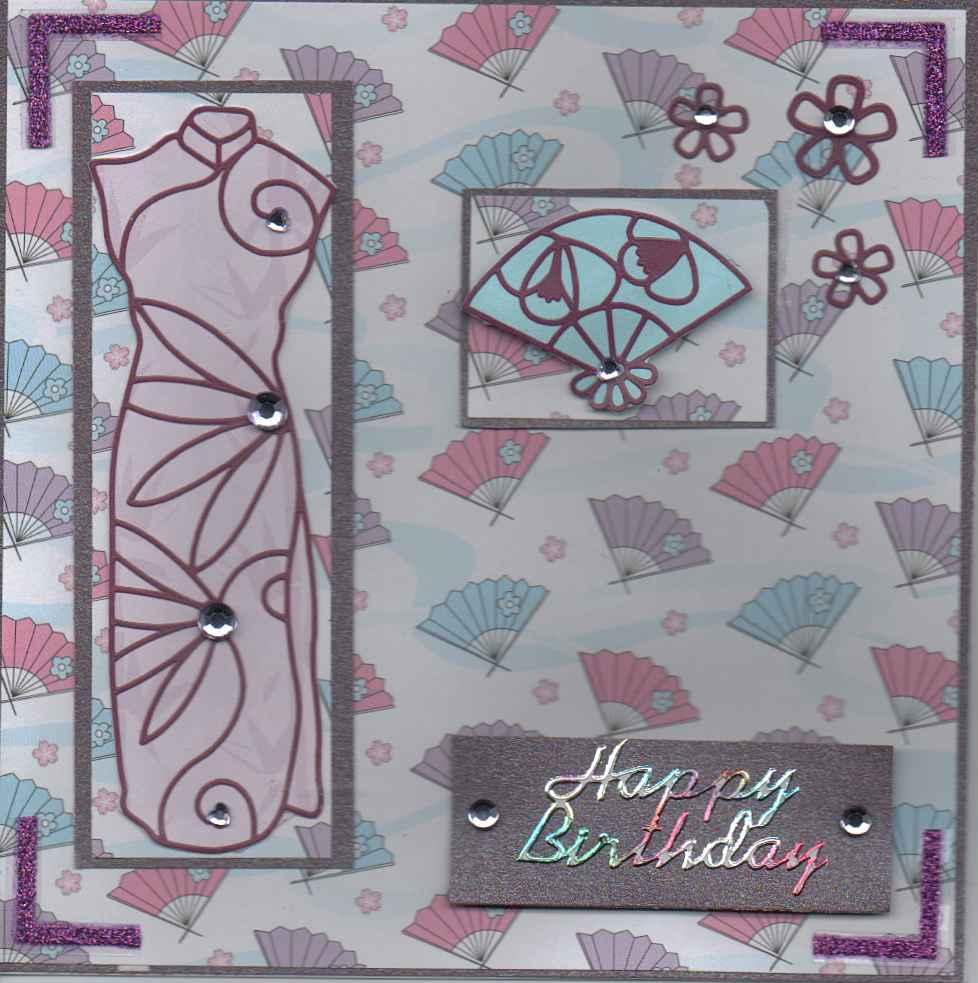 filovescrafting japanese theme birthday card