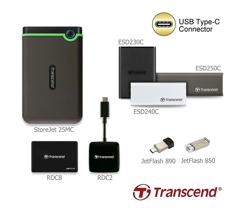 USB-C External Storage from Transcend USB-C External Storage from Transcend