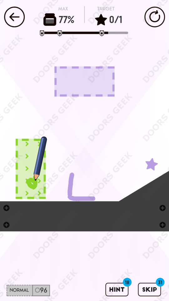 Draw Here Level 96 Doors Geek