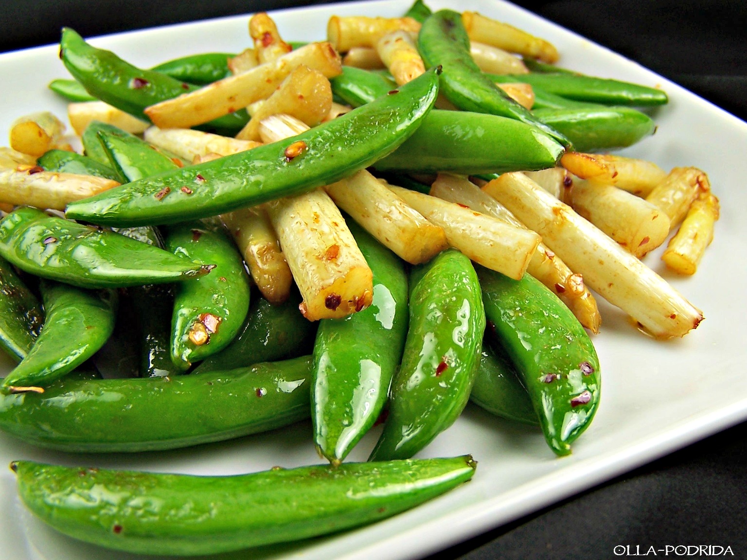 OllaPodrida Ina Garten's Sautéed Asparagus and Snap Peas