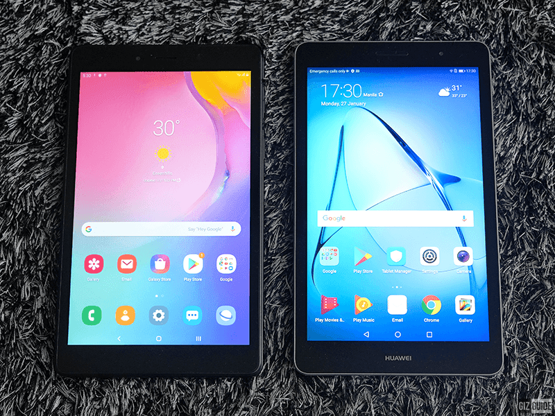 galaxy tab a 2019 vs huawei mediapad m5