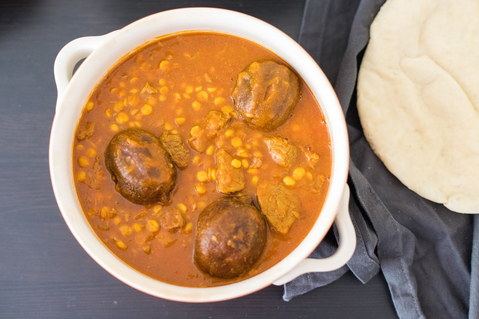 Khoresh Ghaimeh/Gheymeh Persian Dried Lime, Lamb & Chana Dal Stew