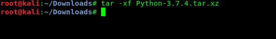 python3.tar.xz decompressing