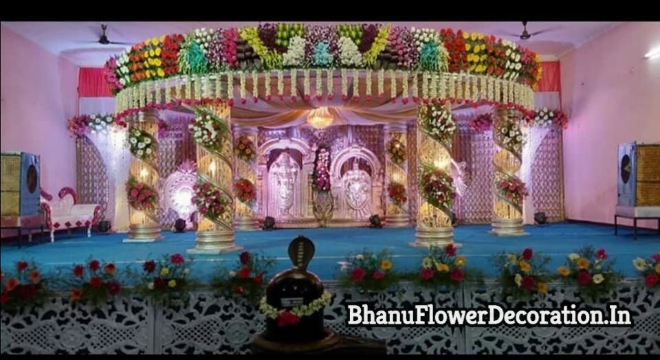 Marriage Flower Decoration In Pedana Bhanu Flower Decoration