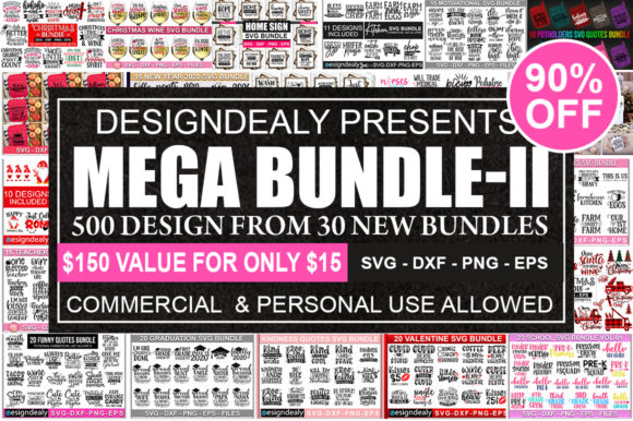 Download The Mega Bundle SVG Cut Files