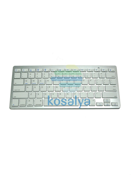Keyboard Wireless Bluetooth Model Apple BK3001 Silver