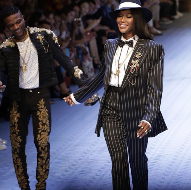 Photos: Wizkid, Naomi Campbell & Tinie Tempah Walk The Runway For Dolce ...
