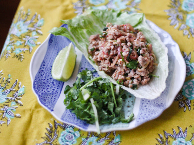 Thai pork larb