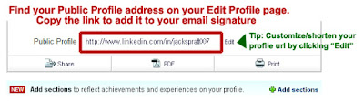 customize your LinkedIn profile url, customize your LinkedIn address,