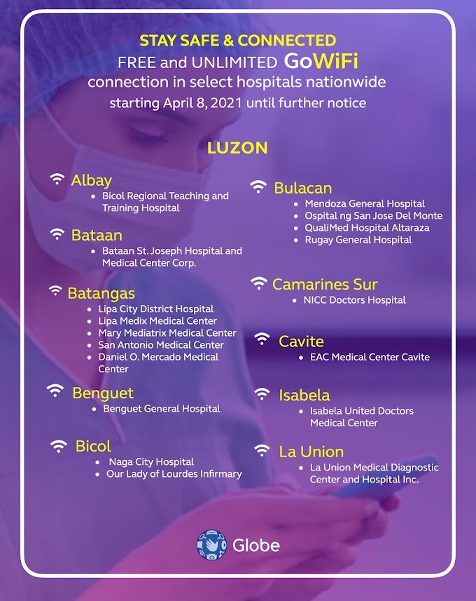 Free Unli GoWiFi powers up key hospitals and locations nationwide