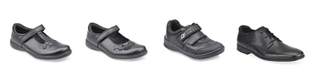 4 school shoes in black