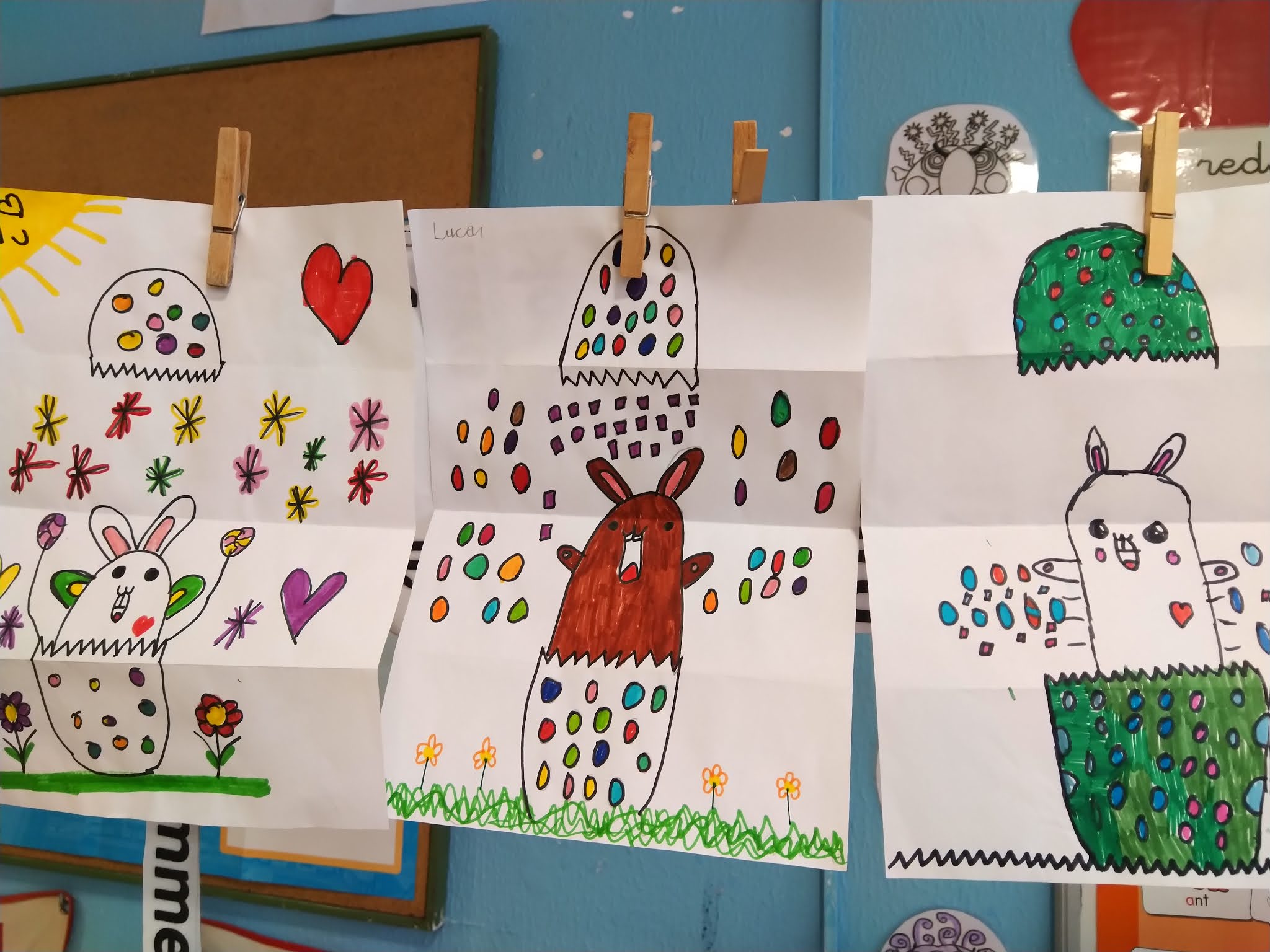 LEARNING AT HOME. APRENDIENDO EN CASA HOW TO DRAW AN EASTER BUNNY