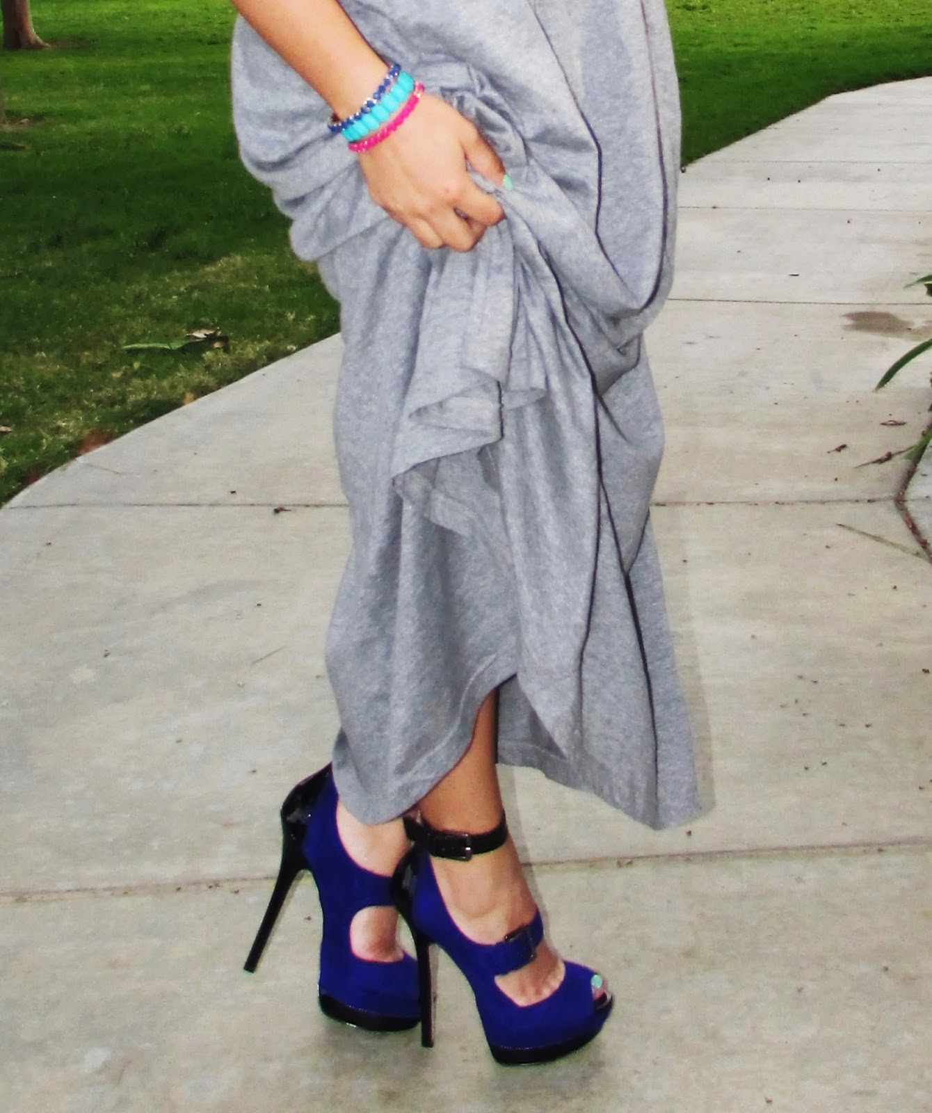 Two tone  Maxi Dress