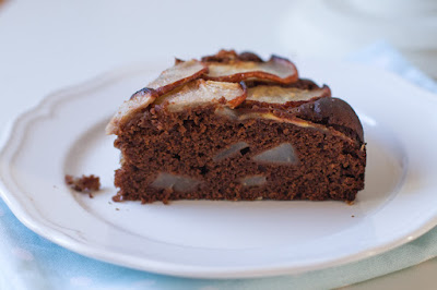 torta di pere e cioccolato allo zenzero (vegan)