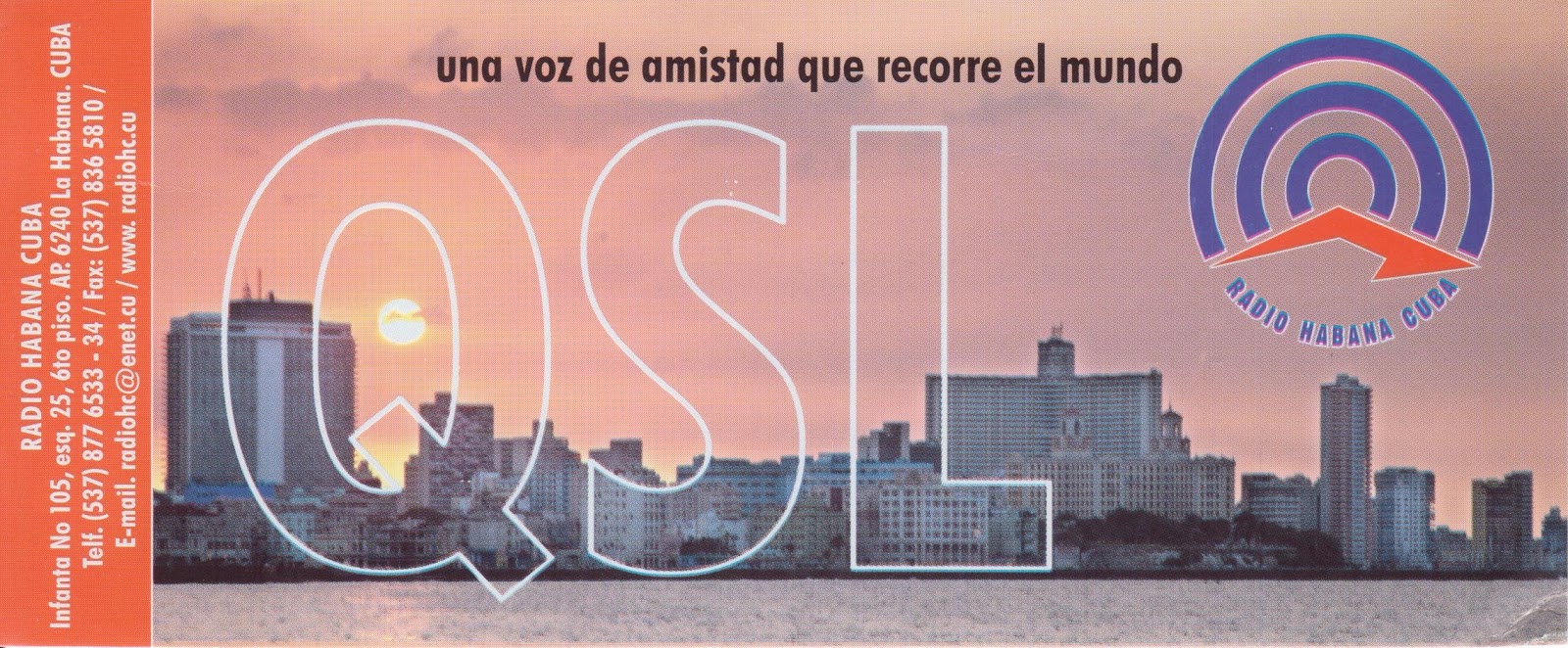 QSLreview Radio Habana Cuba
