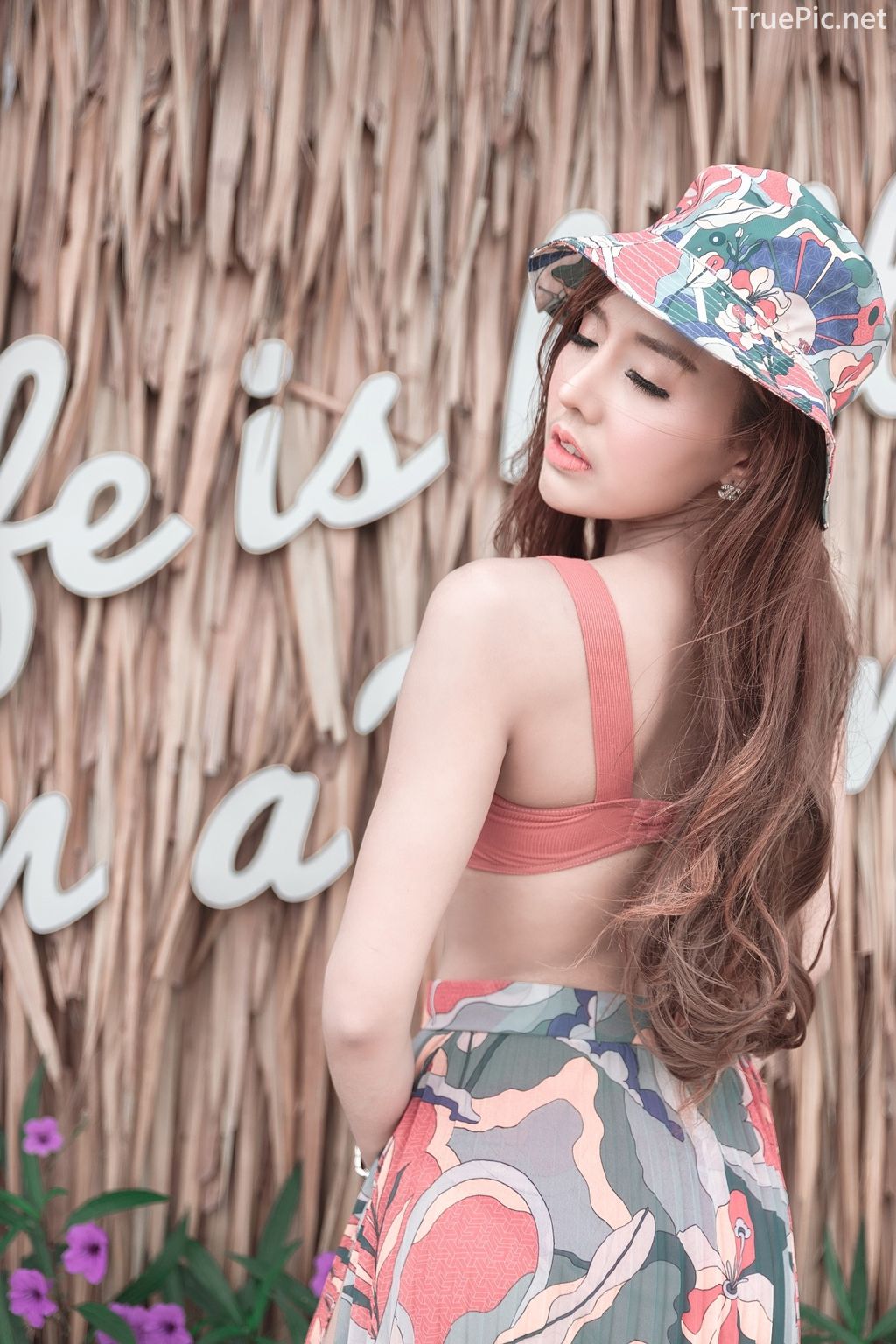 Thailand model - I'nam Arissara Chaidech - Pink Bikini on the beach - TruePic.net - Picture 18