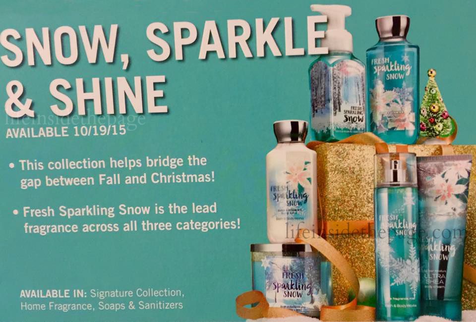 Life Inside the Page Bath & Body Works Schedule of some Holiday Fun