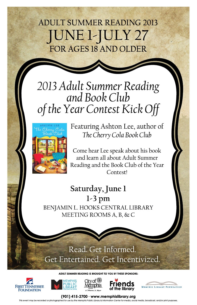 Memphis Reads Archive [Library Events and Programs] 2013 Adult Summer