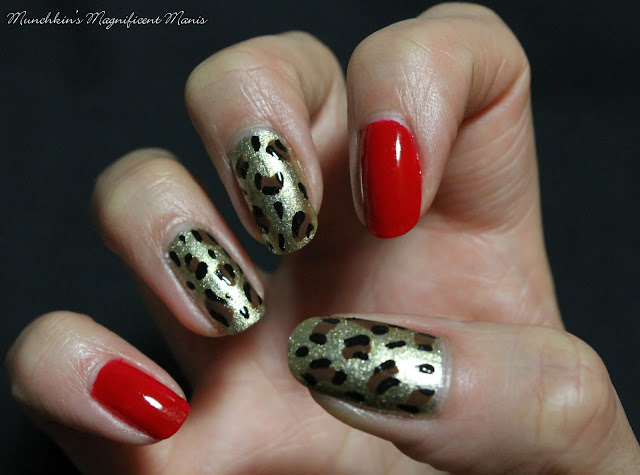 Black leopard print nail design - wide 1