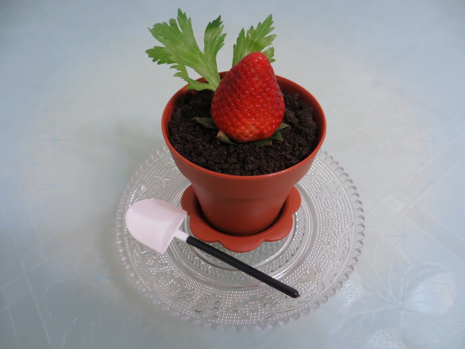 Violet's Kitchen ~♥紫羅蘭的爱心厨房♥~ : 盆栽巧克力布丁 Potted Plant Chocolate Pudding