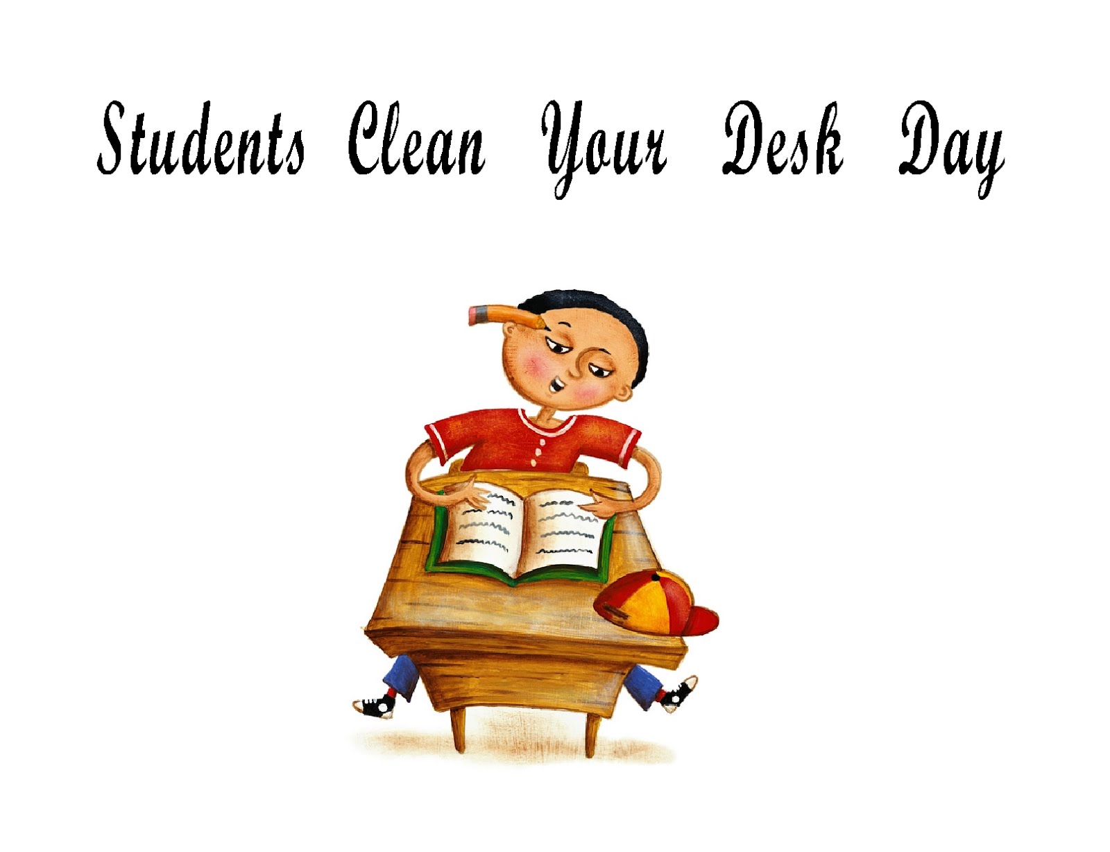 Free Posters and Signs Students Clean Your Desk