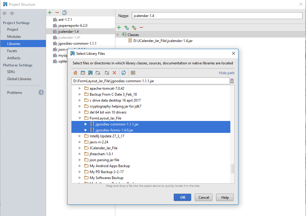 How to add external libraries/jar files in Intellij IDE