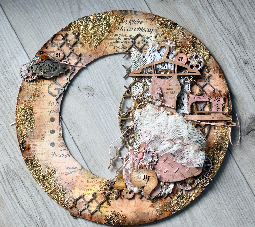 Mezzanotteskapar Mixed Media made by Katja Mixedmedia project with