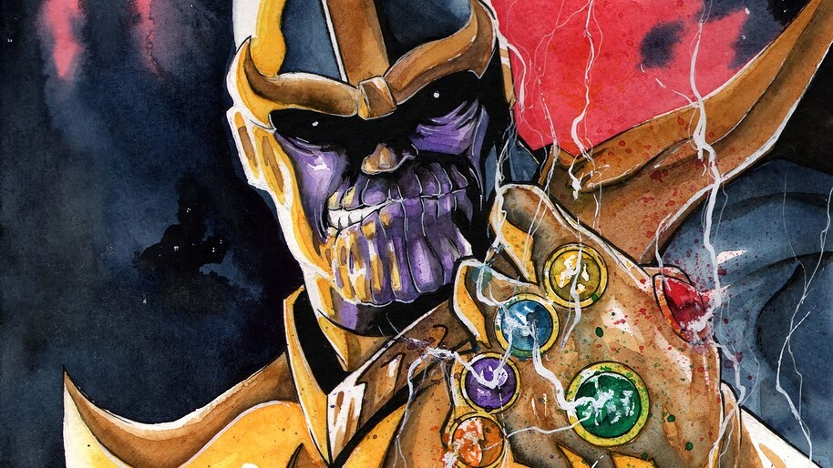 Thanos, Infinty, Gauntlet, Infinity Stones, Marvel, Comics, 4K, #4.2898