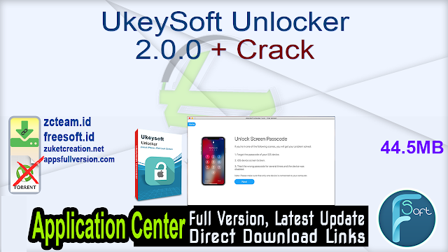 UkeySoft Unlocker 2.0.0 + Crack_ ZcTeam.id