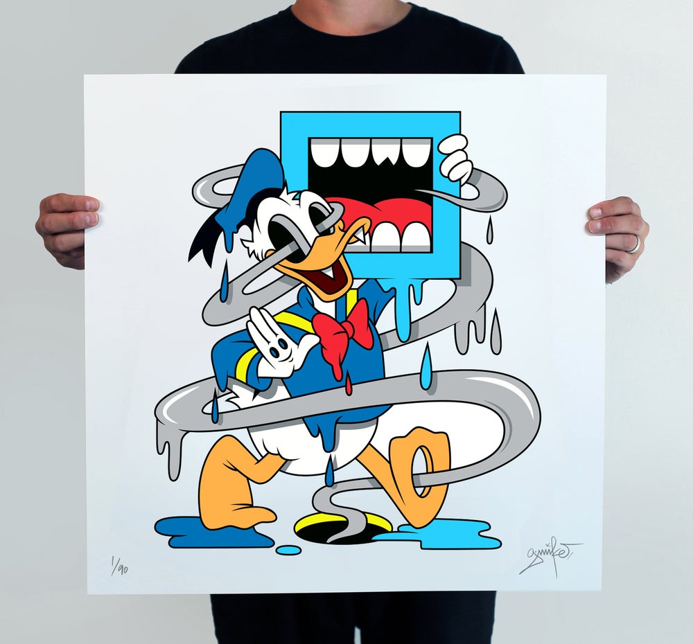 donald duck sock puppet