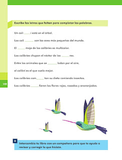 Apoyo Primaria Español 1er grado Bimestre 4 lección 18 ¿Como se escribe?