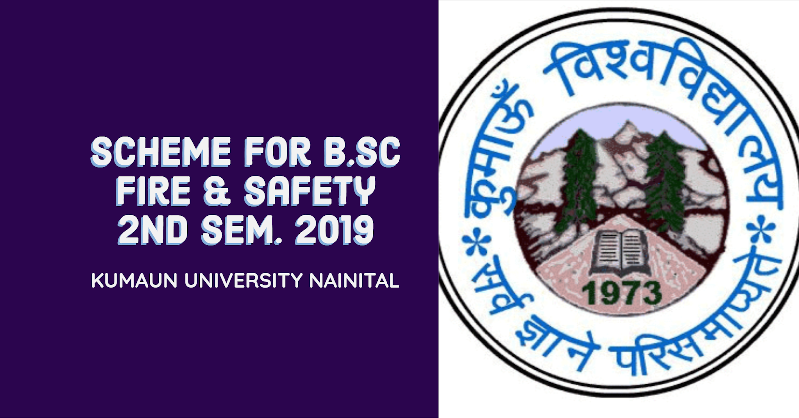 Examination Scheme for B.Sc. Fire & Safety II Sem. Exam19 July 11
