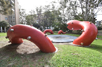 Giant Worm Sculpture - Playground | Riverwood Public Art