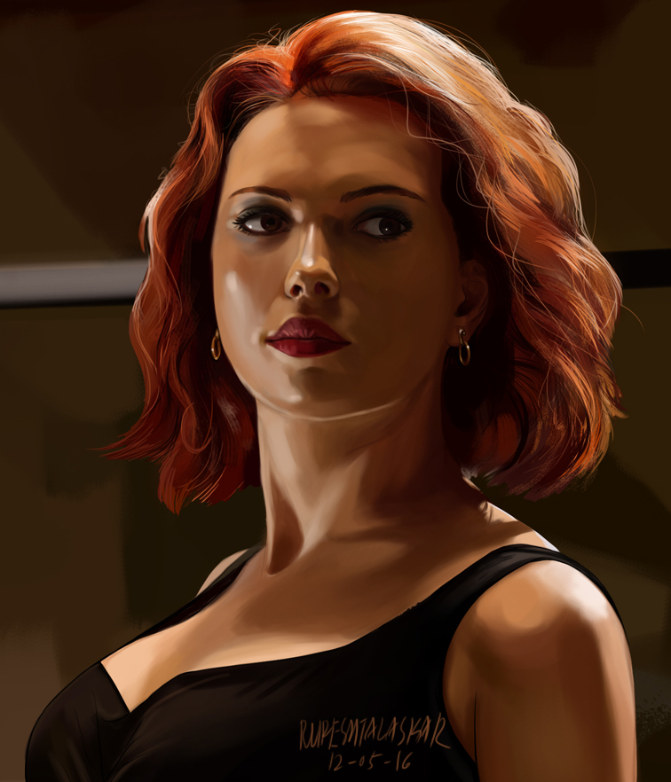 Captain America Civil War Scarlett Johansson‬ Black Widow Digital Art Rupesh Talaskar World 