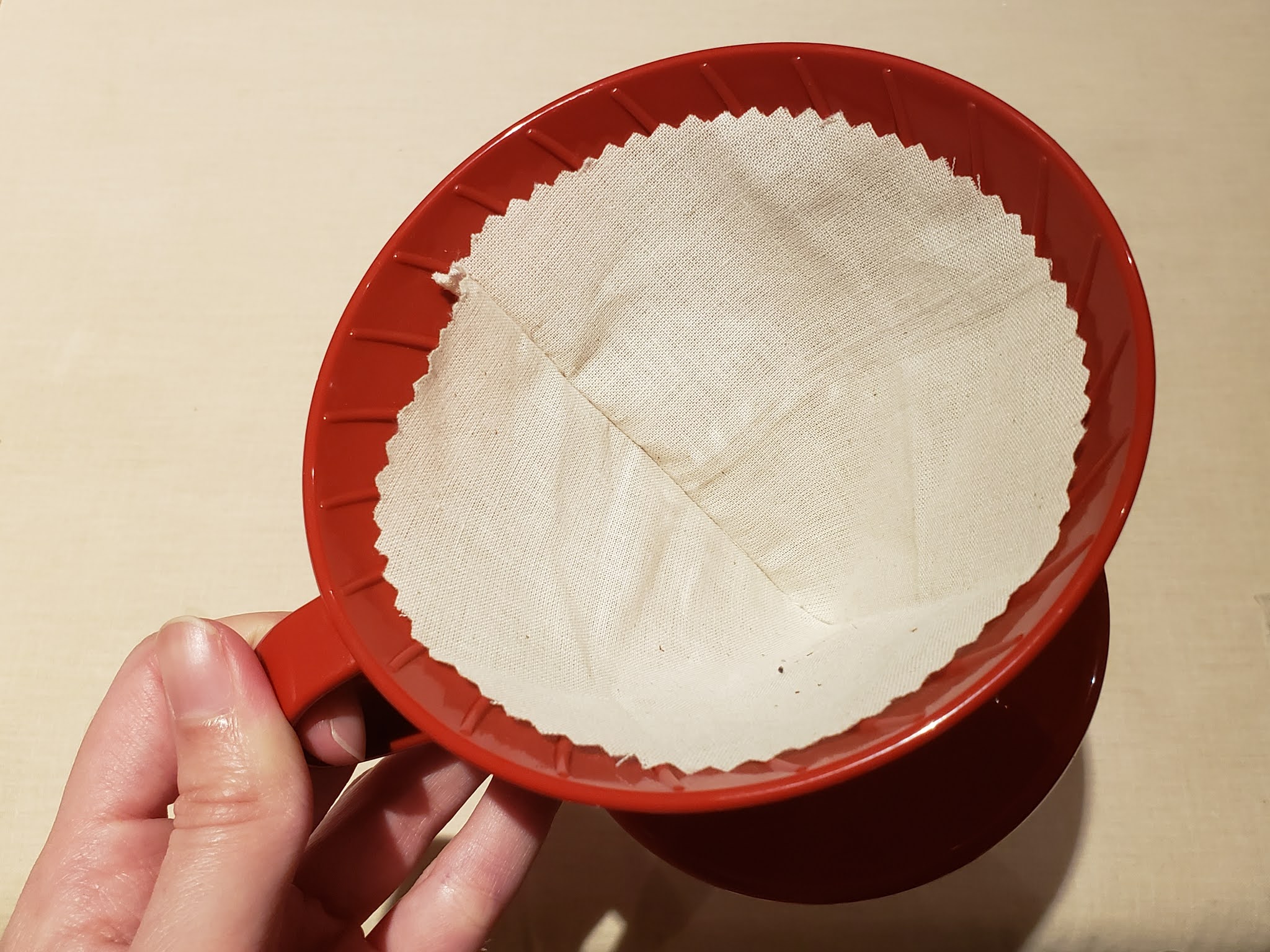 DIY Reusable Cloth Coffee Filter